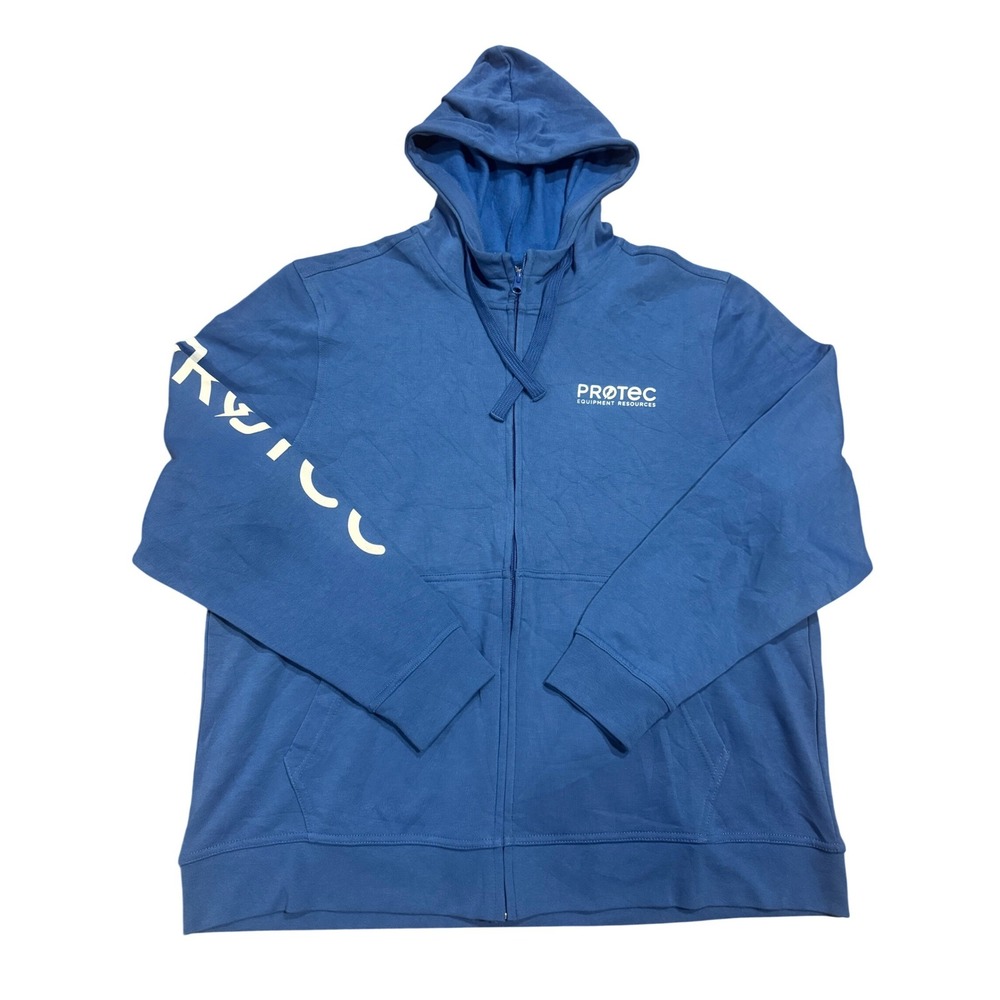 Clique Stockholm Royal Blue Full Zip Hoodie Protec Logo MQK00109 Mens XL NEW